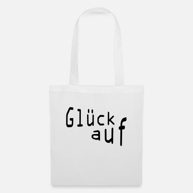 Glück auf - Stoffbeutel - Weiß