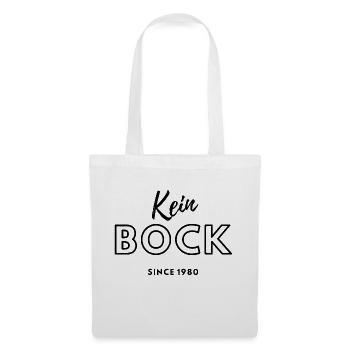 Kein Bock since 1980 - Stoffbeutel - Weiß - Vorne