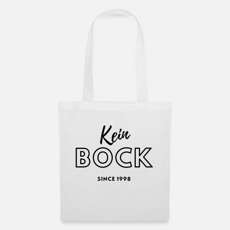 Kein Bock since 1998 - Stoffbeutel - Weiß