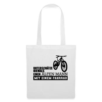 Funny Bicycle Saying - Tote Bag - white - Front