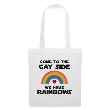 LGBT Pride Month - Kommen Sie auf die schwule Seite. - Stoffbeutel - Weiß - Vorne