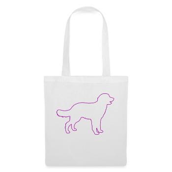 hund - Stoffbeutel - Weiß - Vorne