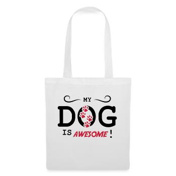 Mon chien est génial - Sac en tissu - blanc - Devant