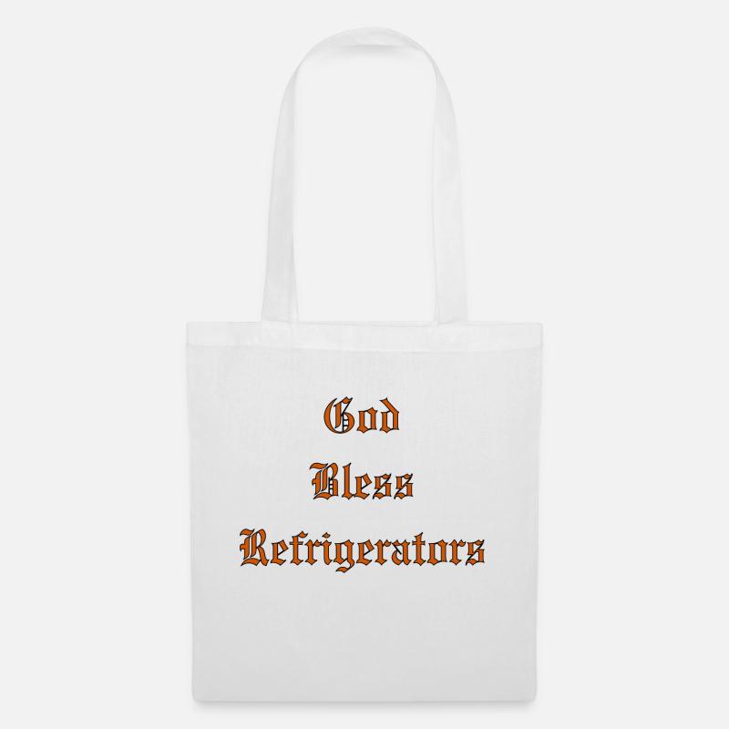 GodBlessRéfrigérateurs - Sac en tissu - blanc