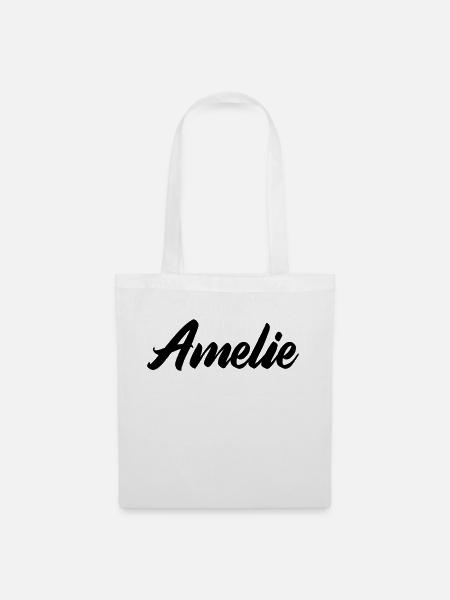 amelie name - Stoffbeutel - Weiß