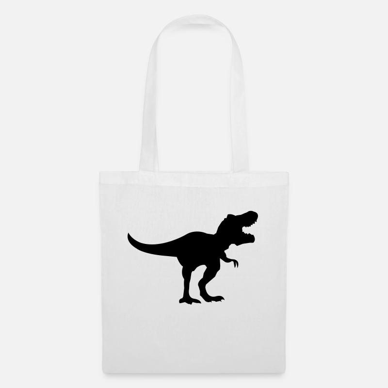 Dinosaur Trex - Tygväska - vit