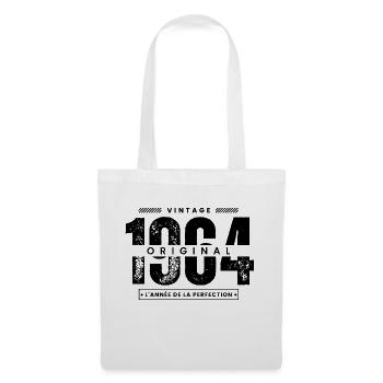 vintage 1964 / année 1964 / t-shirt 1964 - Sac en tissu - blanc - Devant