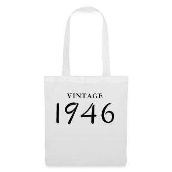 Vintage 1946 - Birthday Gift Idea - Tote Bag - white - Front