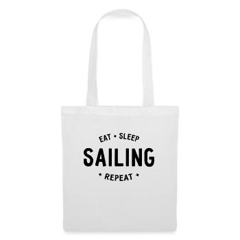 Eat Sleep Sailing Repeat - Tote Bag - white - Front