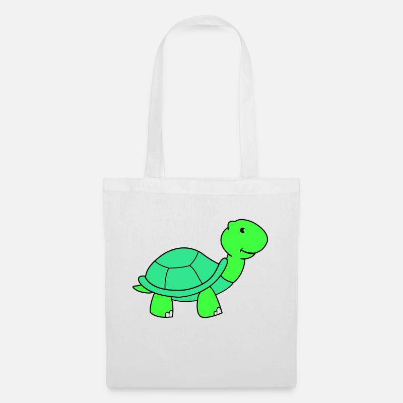 schildkröte - Stoffbeutel - Weiß
