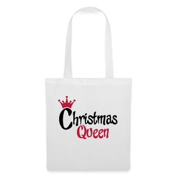 T-shirt de Noël drôle pour femme - Sac en tissu - blanc - Devant