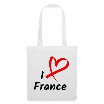 I Love France I Love France Heart Gift - Tote Bag - white - Front