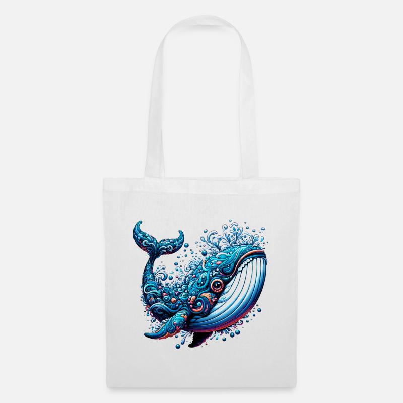 Whale - Tote Bag - white