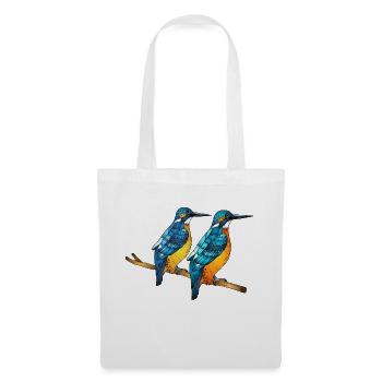 Bunte Vögel - Stoffbeutel - Weiß - Vorne