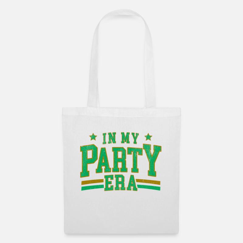 Party Era Gold Distressed Cutout - Stoffbeutel - Weiß