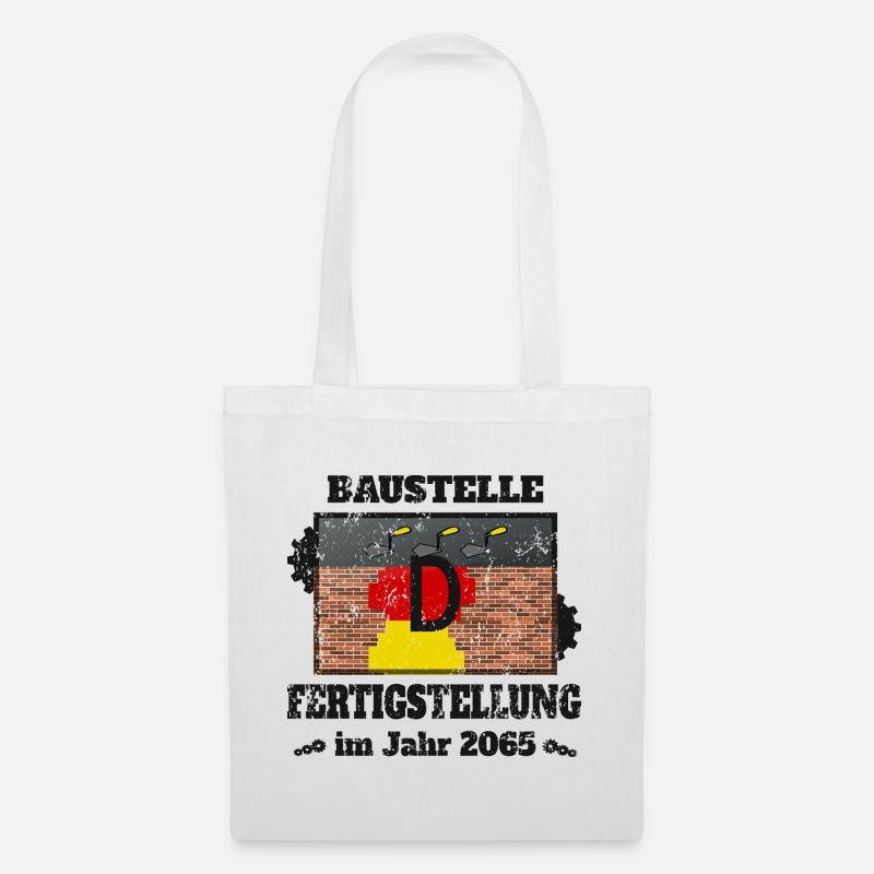 Baustelle Deutschland - Stoffbeutel - Weiß