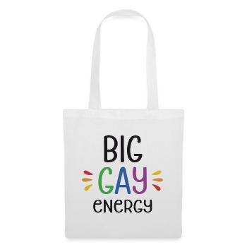 LGBTQ Pride Month - Big Gay Energy - Tote Bag - white - Front