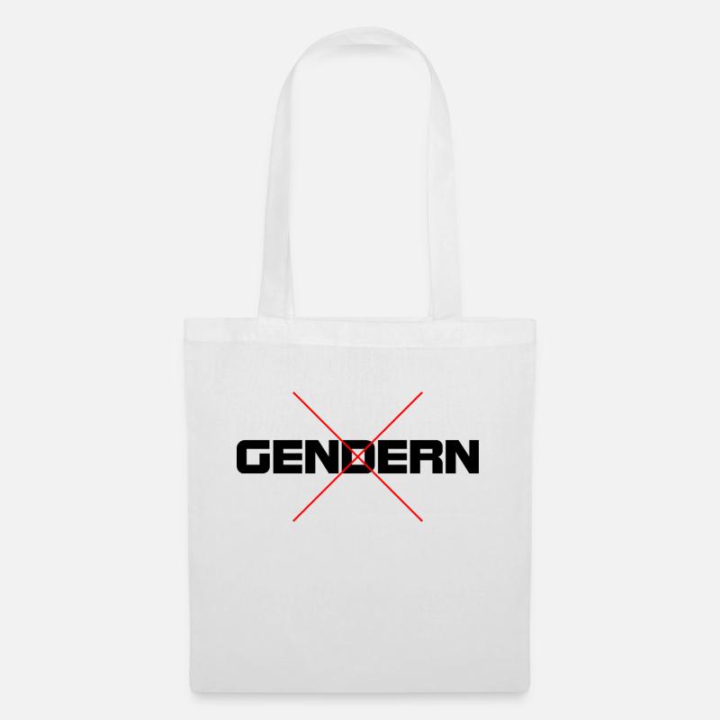 Gegen das Gendern - Stoffbeutel - Weiß