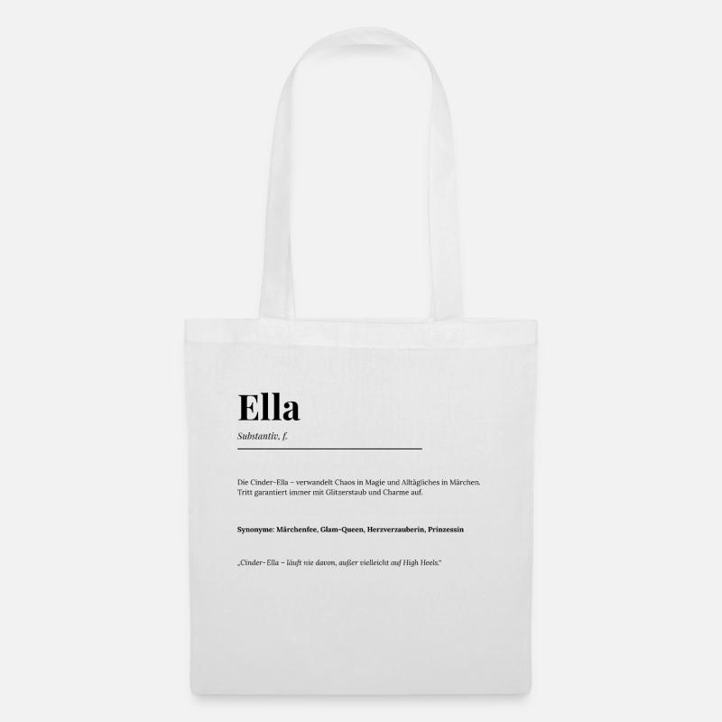Ella - Stoffbeutel - Weiß