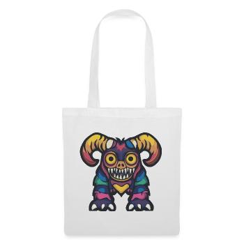 Steinbock Halloween Zombie - Stoffbeutel - Weiß - Vorne