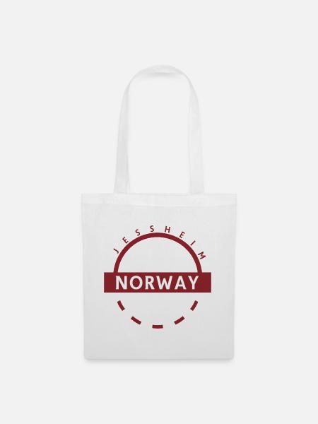 Norwegen Ring Emblem - Stoffbeutel - Weiß