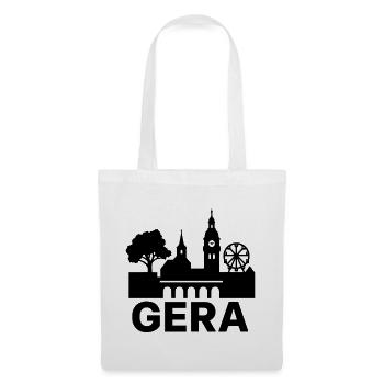 Gera City Landmark Silhouette - Tote Bag - white - Front
