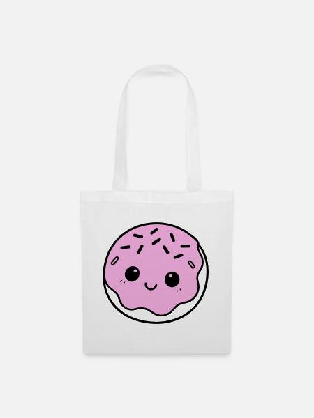 Donut Cute - Stoffbeutel - Weiß