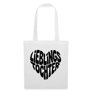Lieblingstochter - Stoffbeutel - Weiß - Vorne