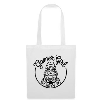 Gamer Girl - Sac en tissu - blanc - Devant