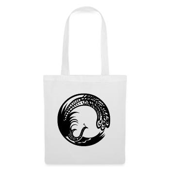Paon - Sac en tissu - blanc - Devant
