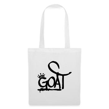 GOAT Greatest Of All Time Graffiti Crown (black) - Tote Bag - white - Front