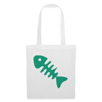Gruene Fischgraete Icon - Stoffbeutel - Weiß - Vorne