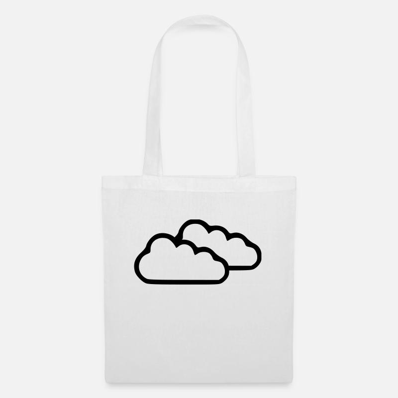 Wolken - Stoffbeutel - Weiß