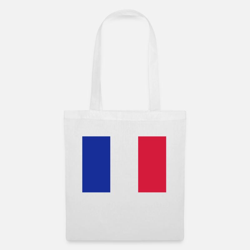 Frankreich - Stoffbeutel - Weiß