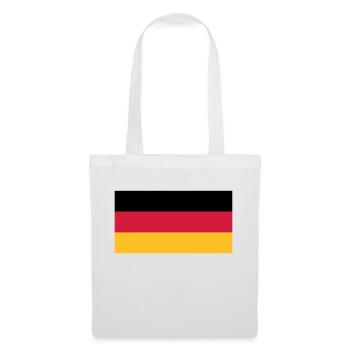 Deutschlandflagge - Stoffbeutel - Weiß - Vorne