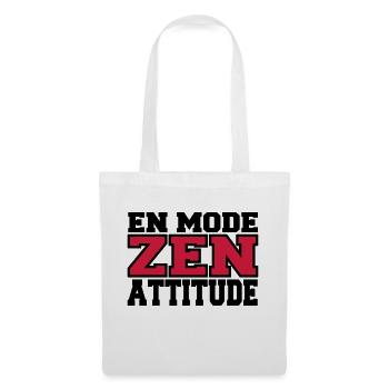 EN MODE ZEN - Sac en tissu - blanc - Devant