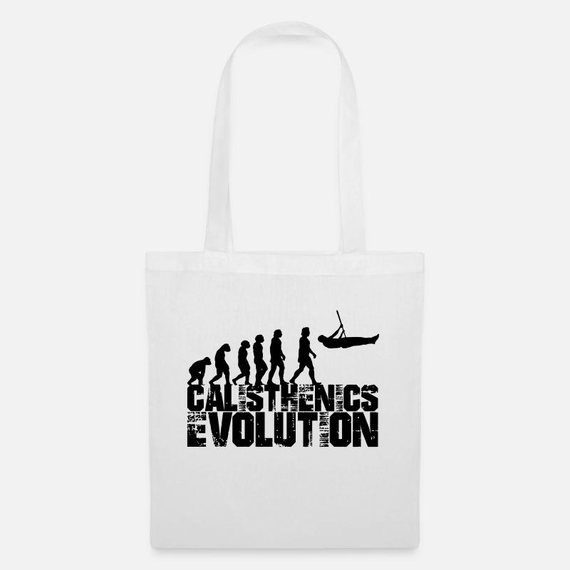 calisthenics evolution - Stoffbeutel - Weiß
