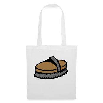 horse brush - Tote Bag - white - Front