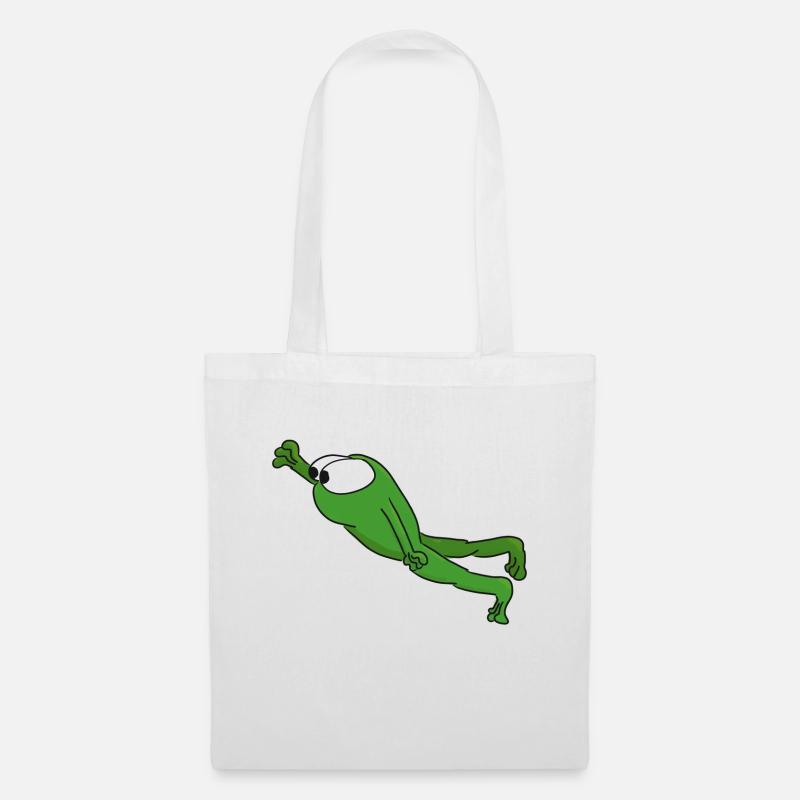 Frosch - Stoffbeutel - Weiß