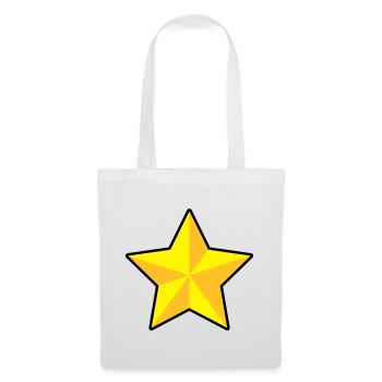3D Stern | 3D Star | Dimension - Tote Bag - white - Front