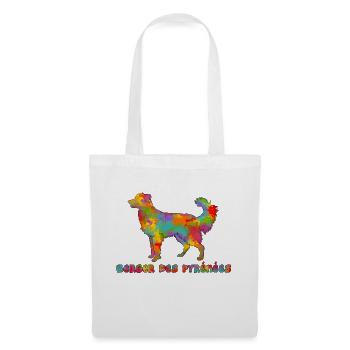 Shepherd of the Pyrenees Face Rase Multicolore - Tote Bag - white - Front