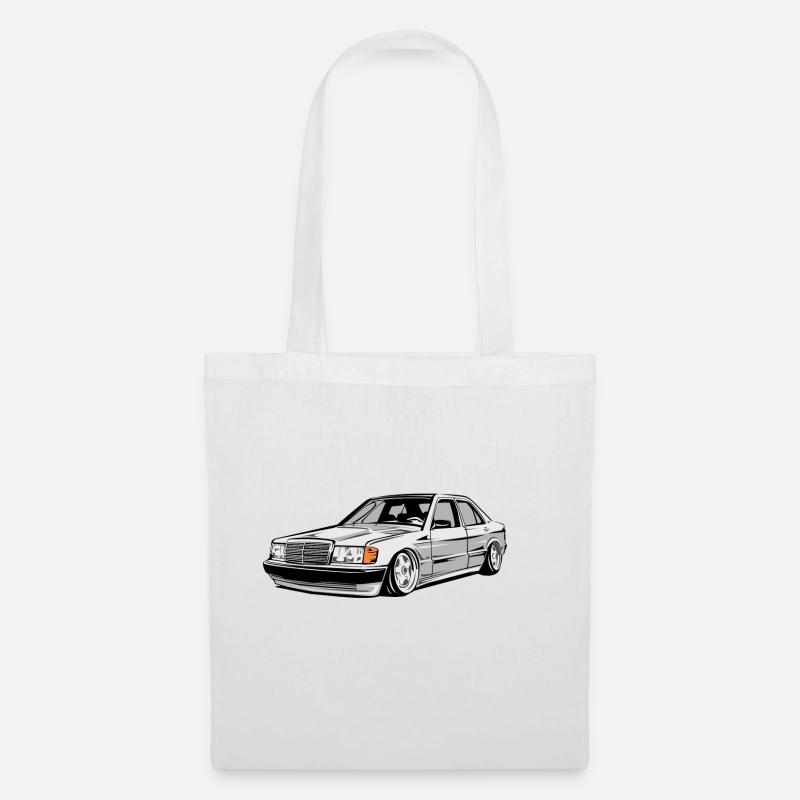 W201 E190 tuning car - Stoffbeutel - Weiß