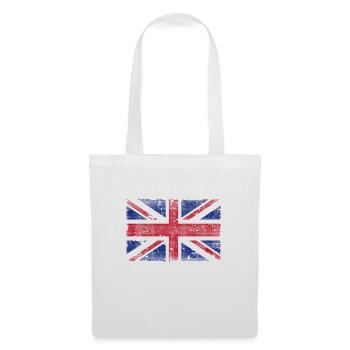 Vintage UK Flag Union Jack - Stoffbeutel - Weiß - Vorne