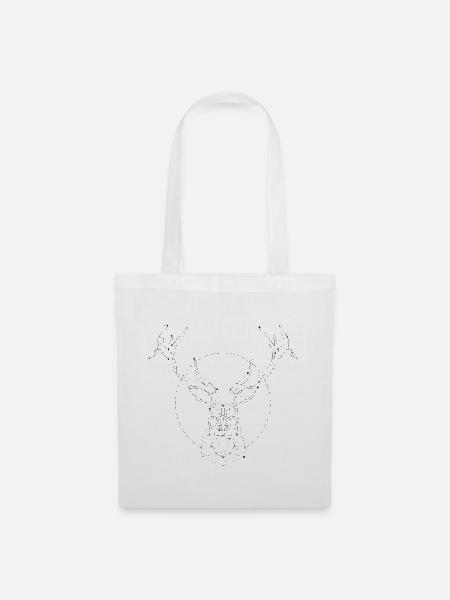 Deer constellation - Tote Bag - white