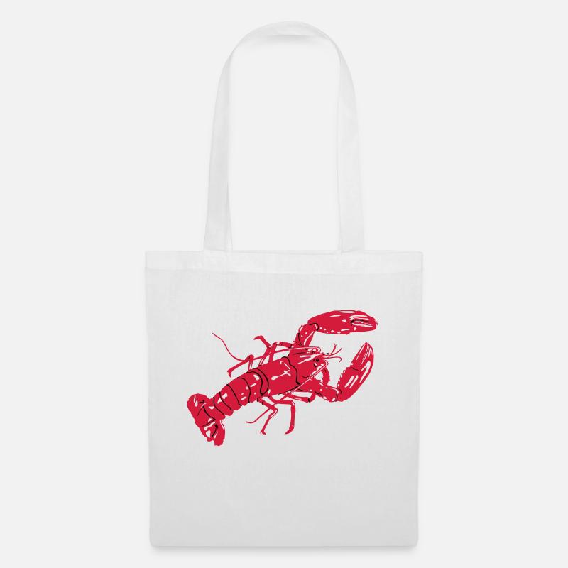 LobsterWhiteTee - Tote Bag - white