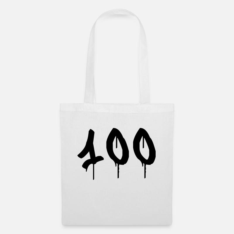 Graffiti : 100 - Tote Bag - white