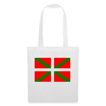 Drapeau Basque - Sac en tissu - blanc - Devant