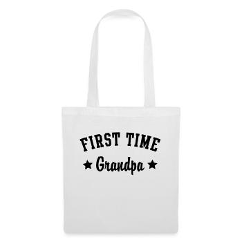 PREMIÈRE FOIS grand-papa - Sac en tissu - blanc - Devant