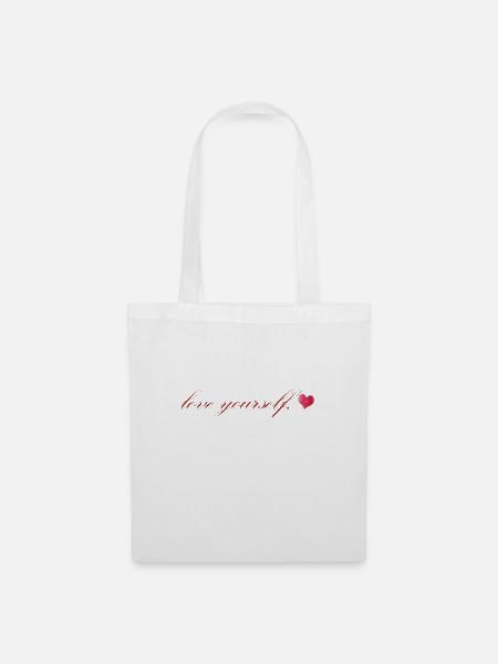 love yourself - Stoffbeutel - Weiß