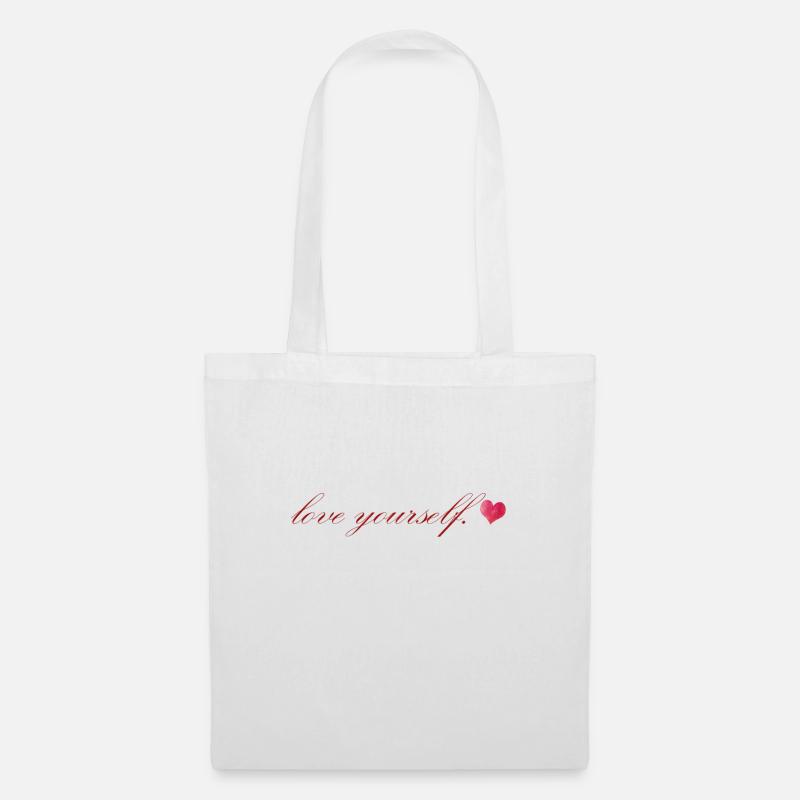 aime-toi - Sac en tissu - blanc